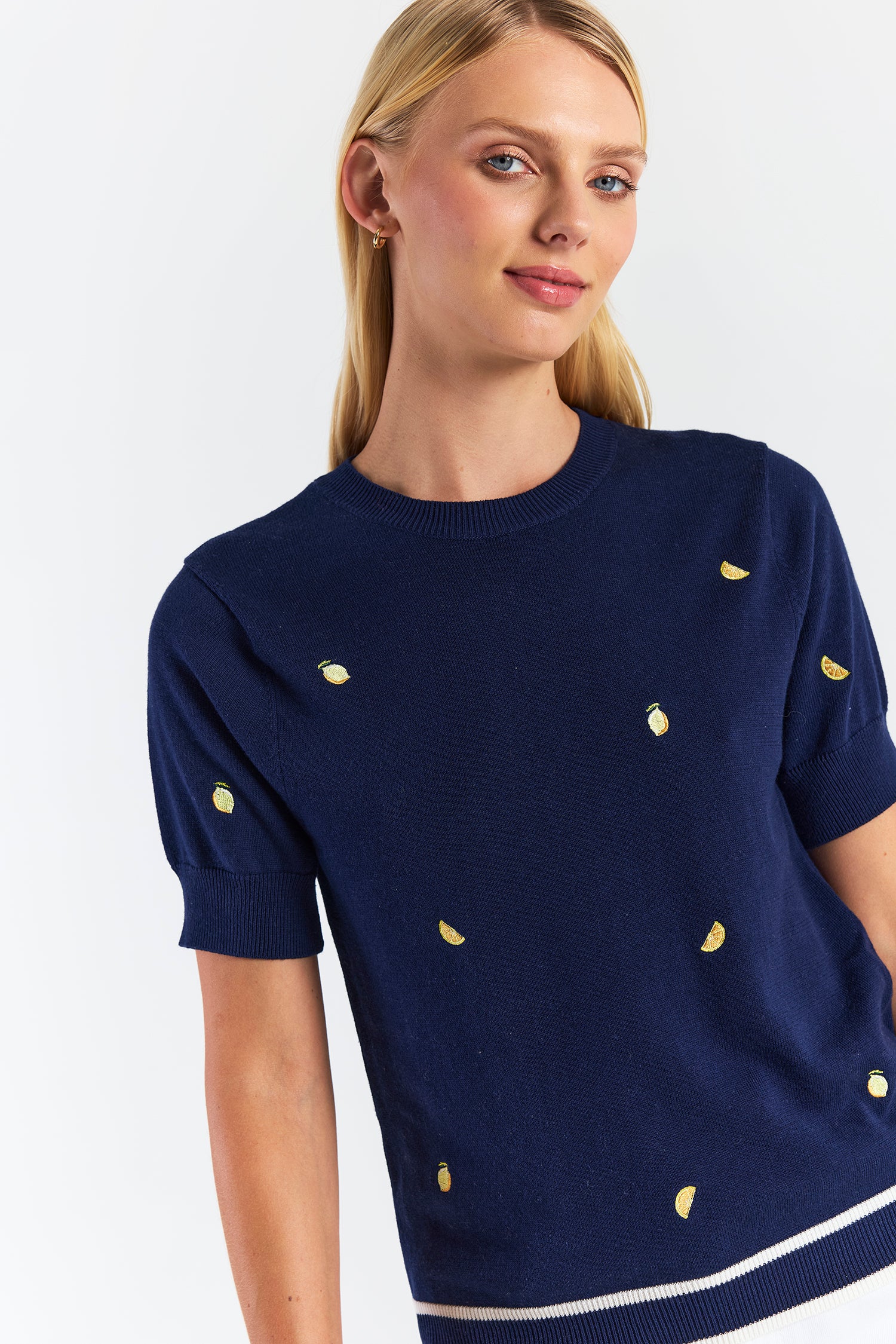 WISPR Lemon Ditsy Embroidery Tee
