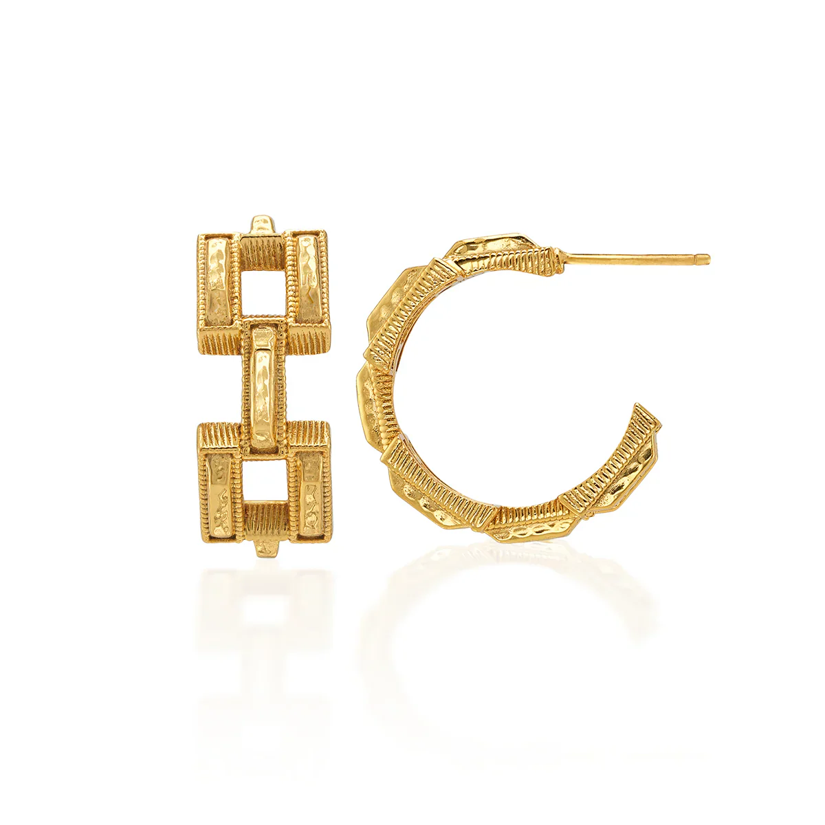 Capucine De Wulf Pathway Hoop Earrings - Image 4