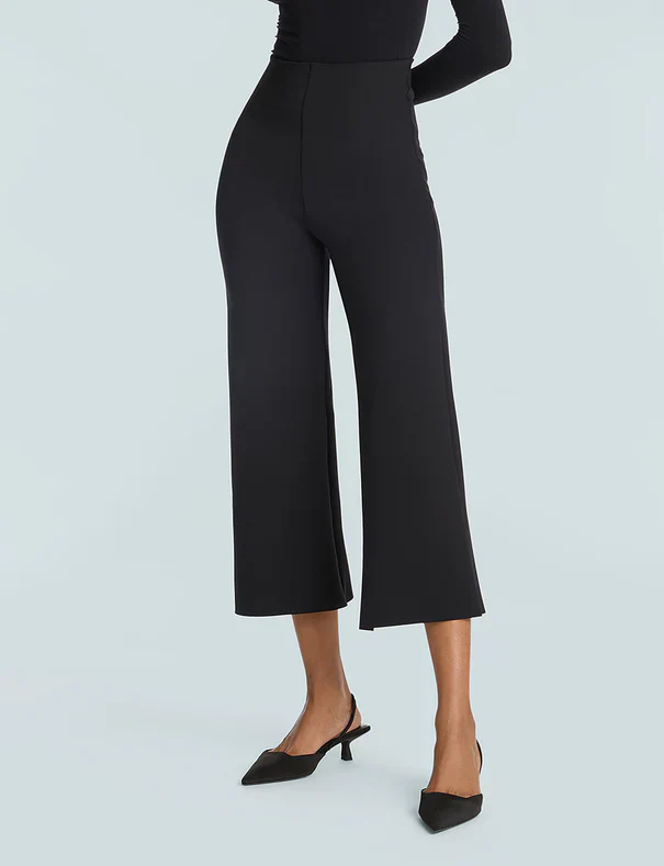 Commando Neoprene Cropped Wide Leg Pant - Image 2