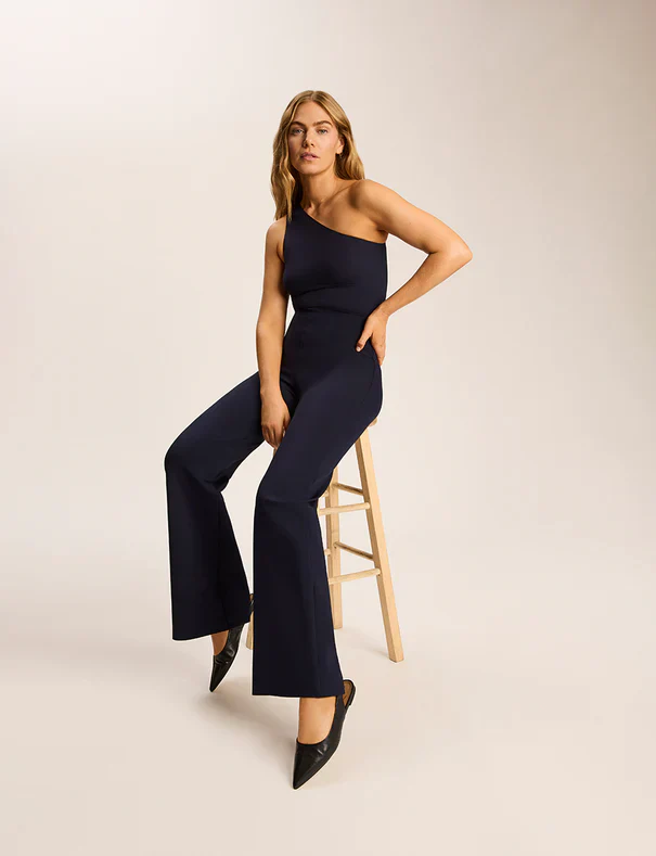 Commando Neoprene Wide Leg Pant, Navy