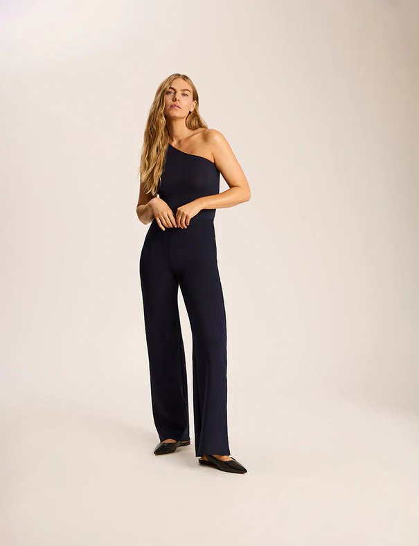 Commando Neoprene Wide Leg Pant, Navy - Image 3