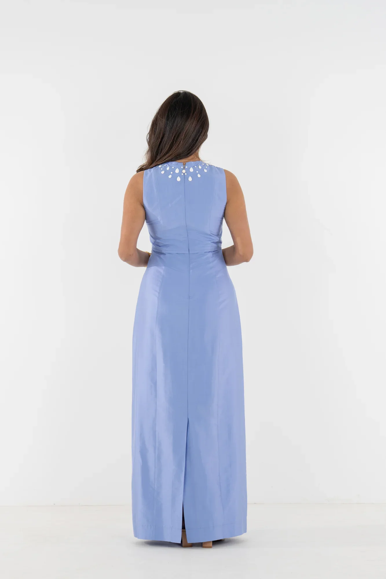 Emily McCarthy Hepburn Dress, Grapemist Dupioni - Image 7
