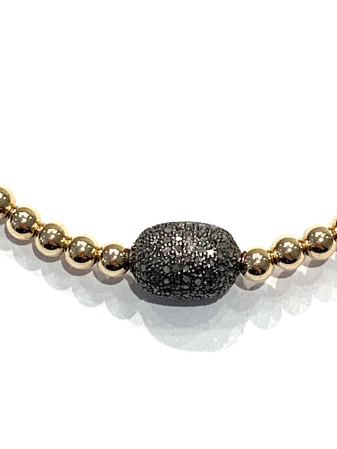 Erin Steele Jewelry Diamond Oval Beaded Bracelet - Image 2