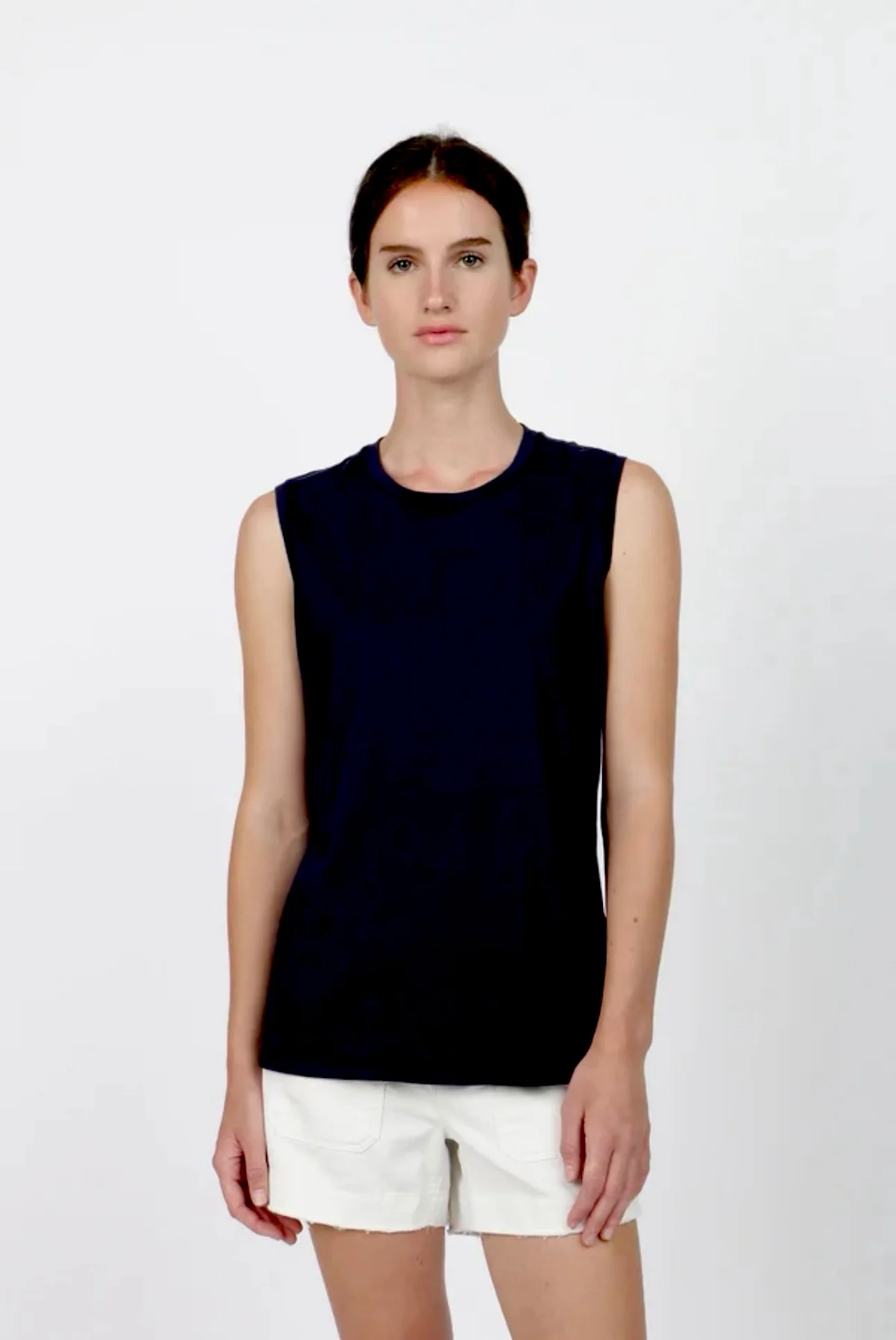 G1 Goods Muscle Tank, Washed Black