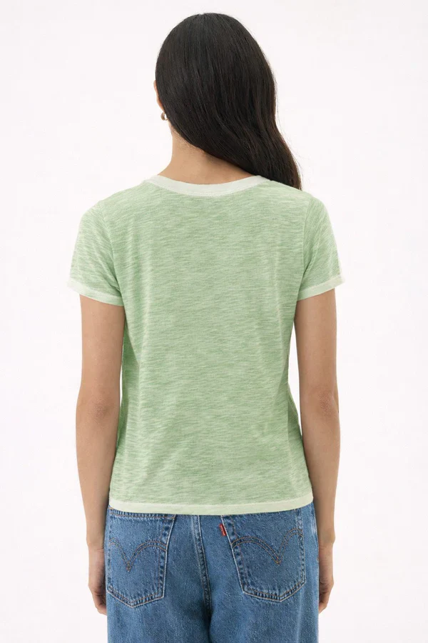 Goldie Lewinter Coastal Sunwash Andie Tee, Palm - Image 2