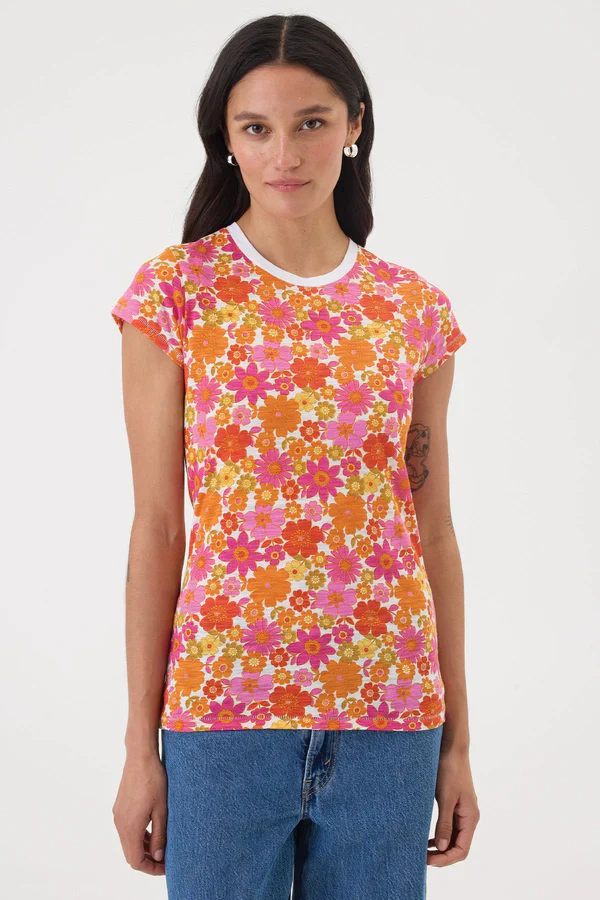 Goldie Lewinter Summer Crush Ringer Tee