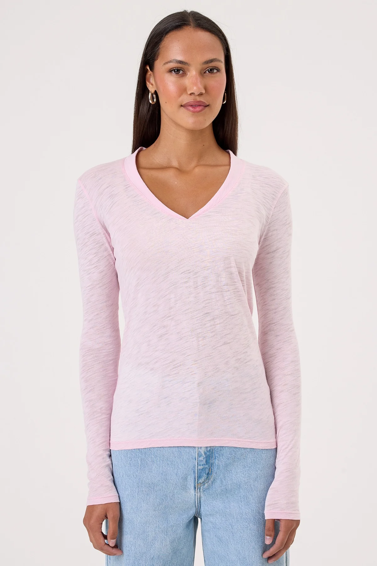 Goldie Lewinter Serenity Long Sleeve V-Neck Tee