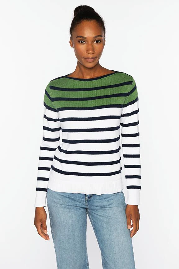 Kinross Striped Boatneck
