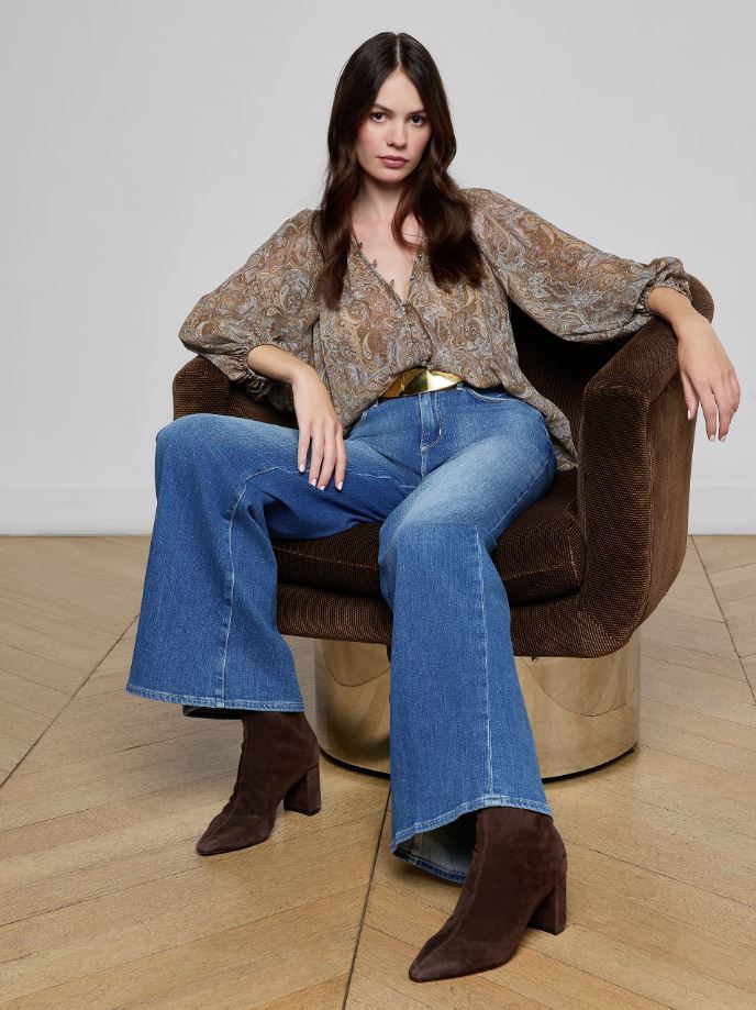 L'Agence Teagan Dolman Sleeve Blouse - Image 2
