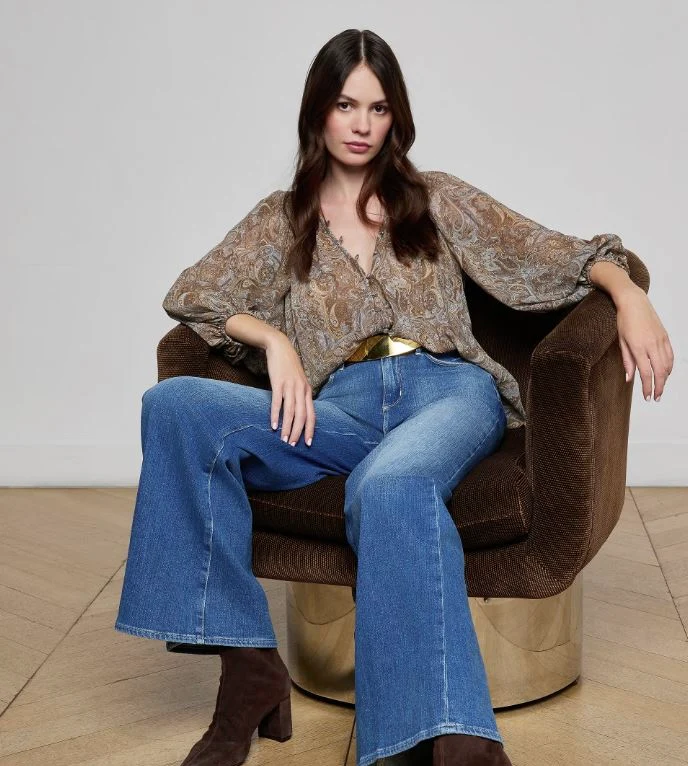 L'Agence Teagan Dolman Sleeve Blouse - Image 7