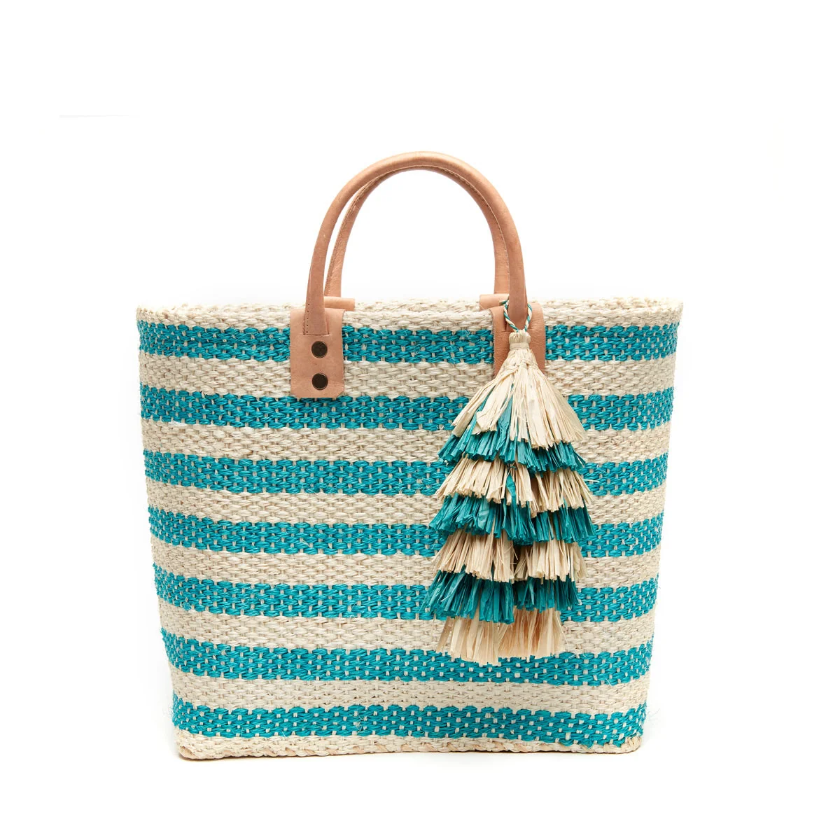Mar Y Sol Sahara Tote, Aqua - Image 2