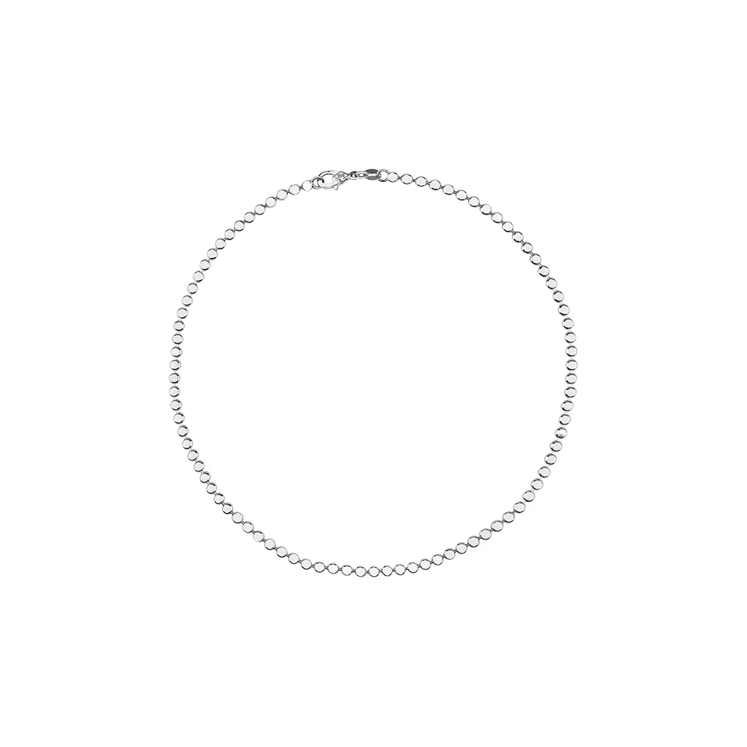 MB Styles Dot Chain, Silver,  Available in 4 Lengths
