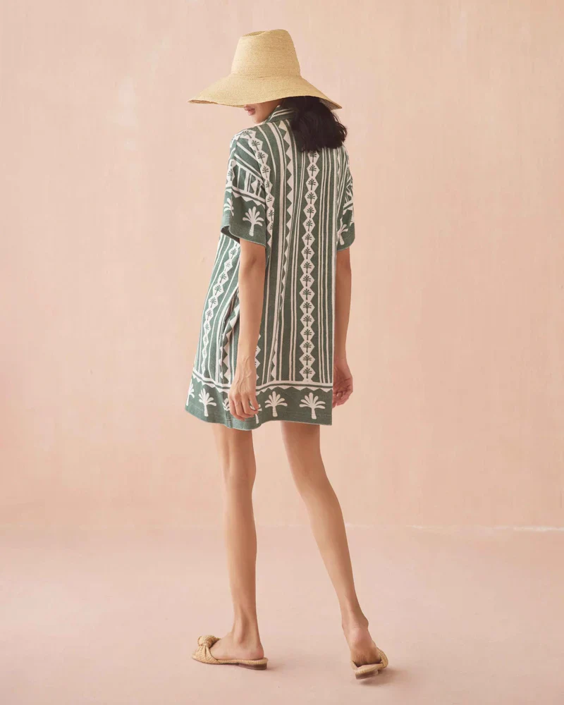 Omika Rumi Dress, Kiera Palm - Image 2