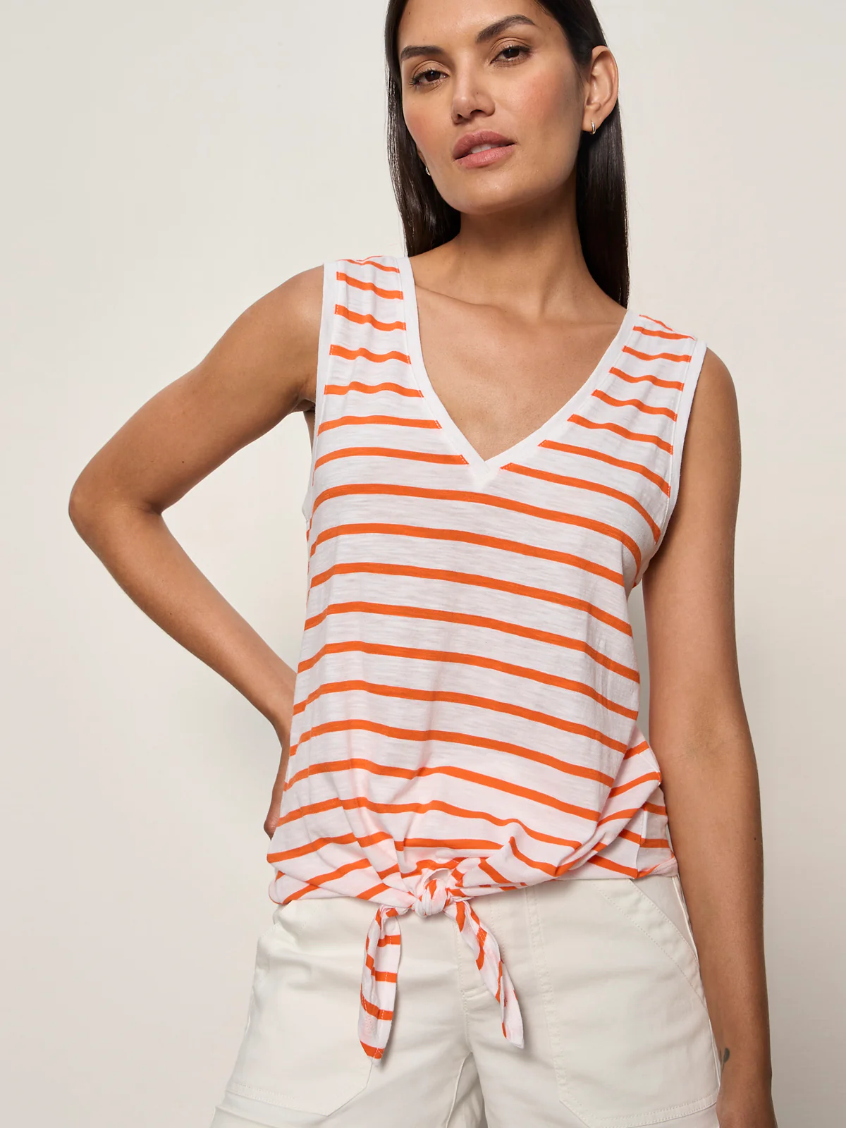 Sanctuary V Neck Tie Tank