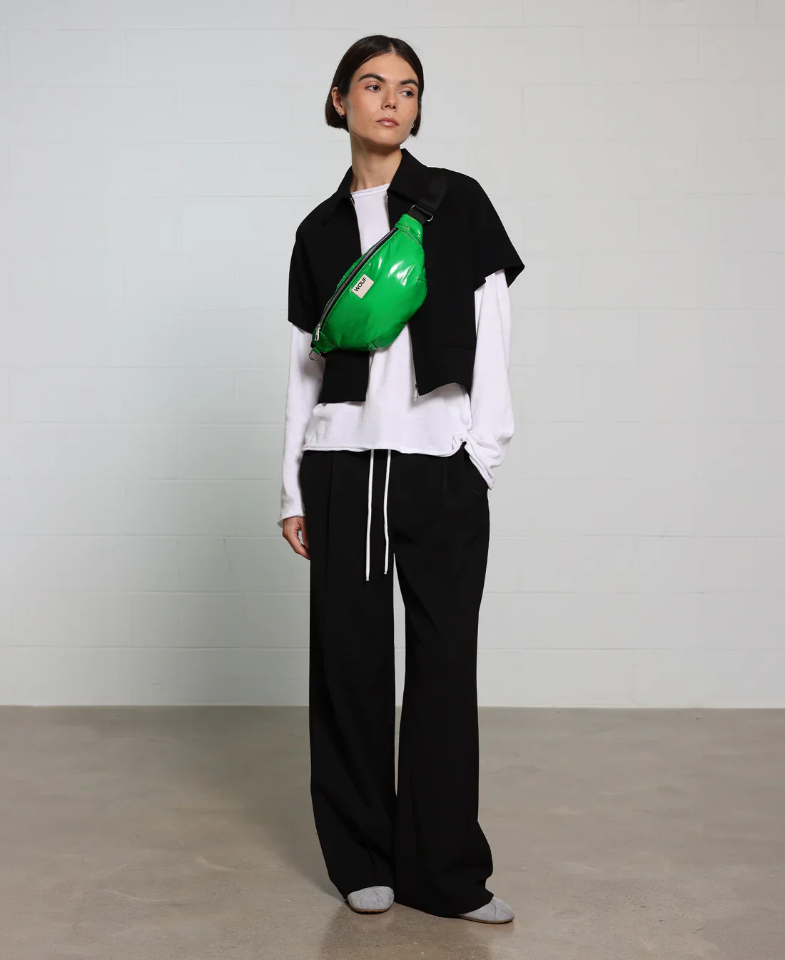 WOUF Glossy Waistbag, Basil - Image 3
