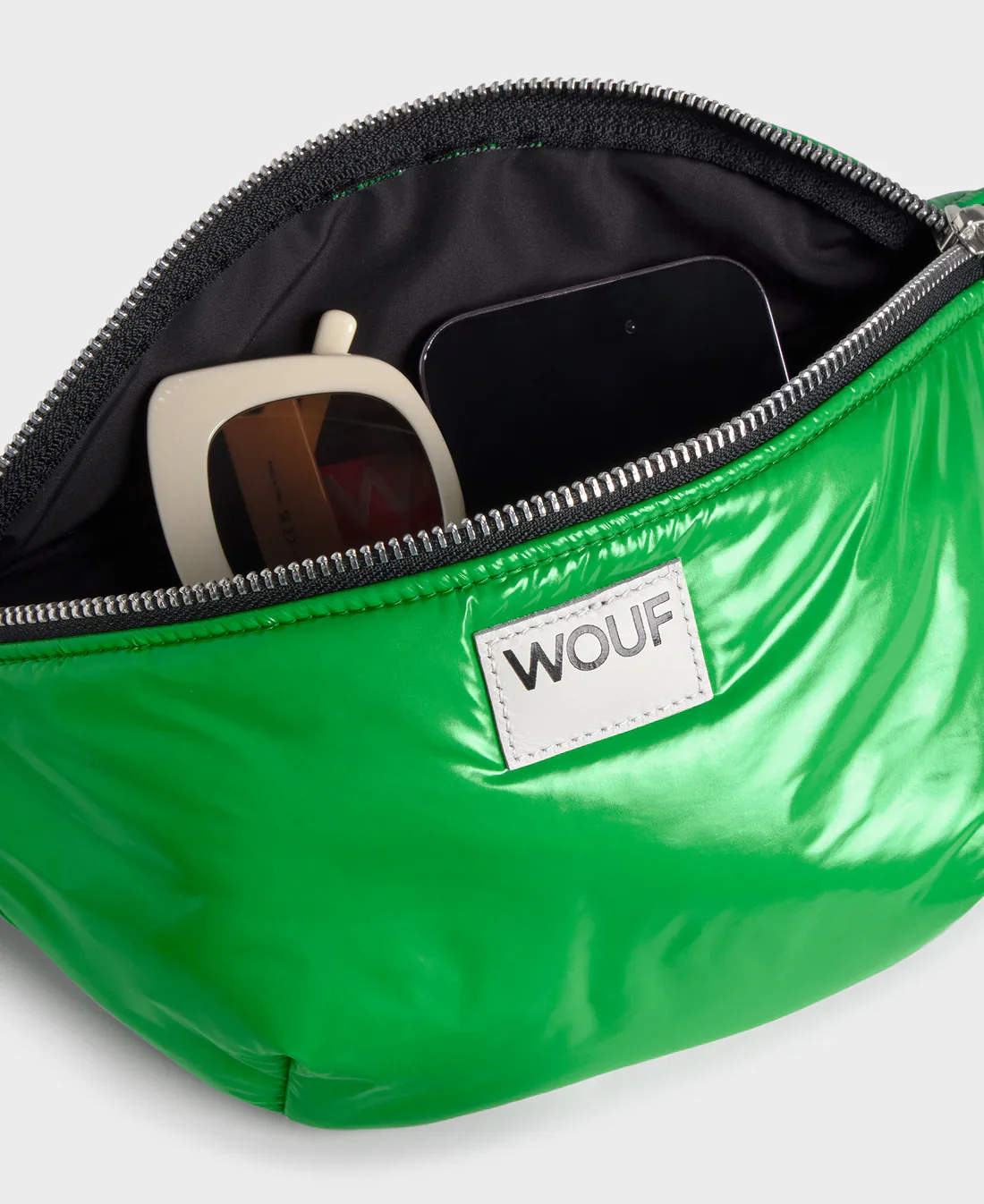 WOUF Glossy Waistbag, Basil - Image 6